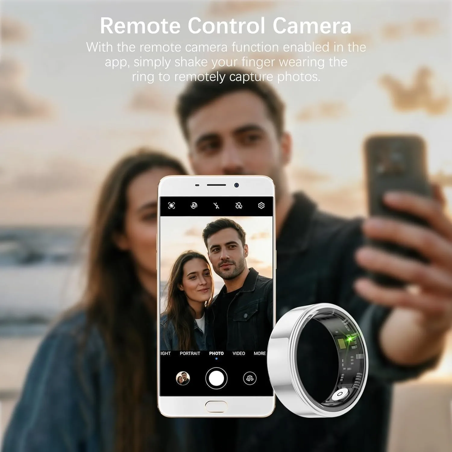 Smart Rings for Women Men, Fitness Ring with Heart Rate, Blood Oxygen, HRV, Stress, Sleep Tracker, Step Tracker, No Subscription Fee, lP68 Waterproof Smart Ring for iPhone & Android (Silver 7#)