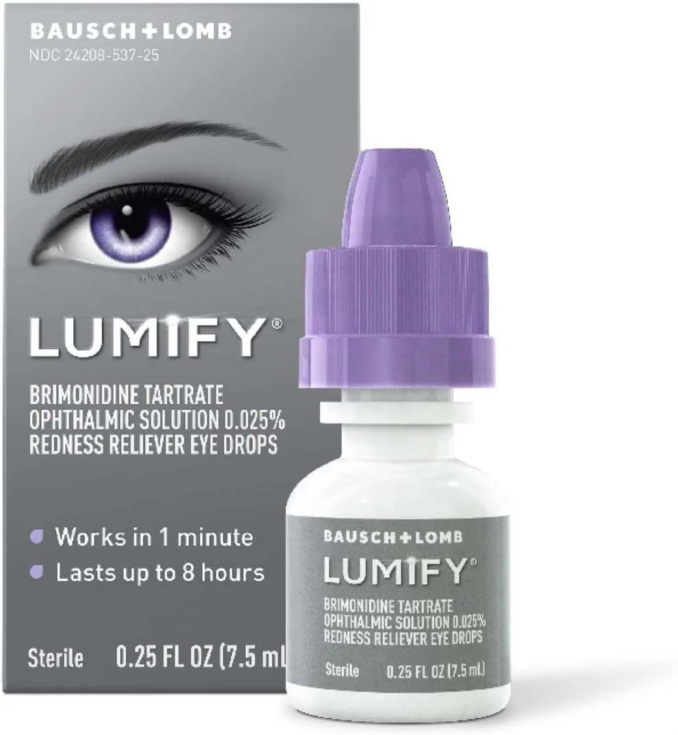 Lumify Redness Relief Eye Drops, Whiter & Brighter Looking Eyes, 0.25 oz