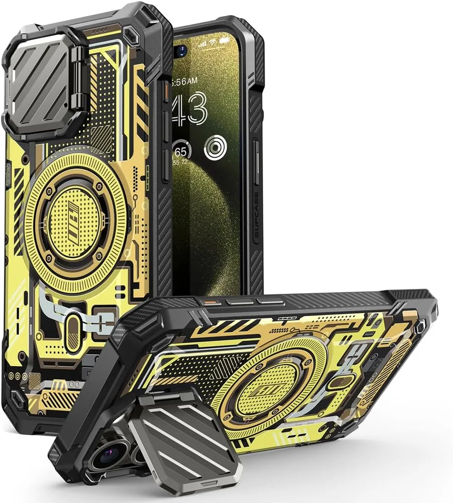 SUPCASE for iPhone 15 Pro Max Case (6.7 inch) with Camera Cover Stand