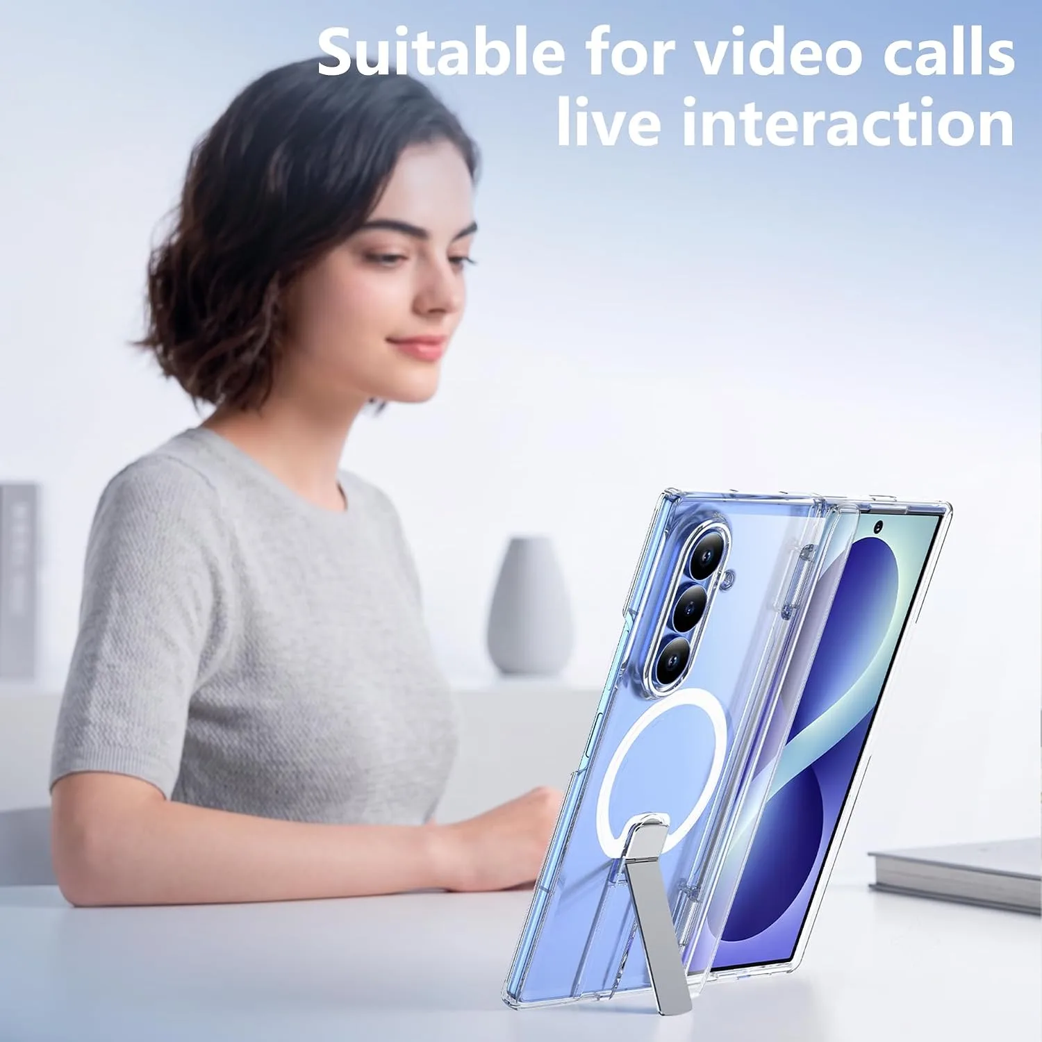 For Samsung Galaxy Z Fold 8 Ultra Case with Kickstand & Screen Protector