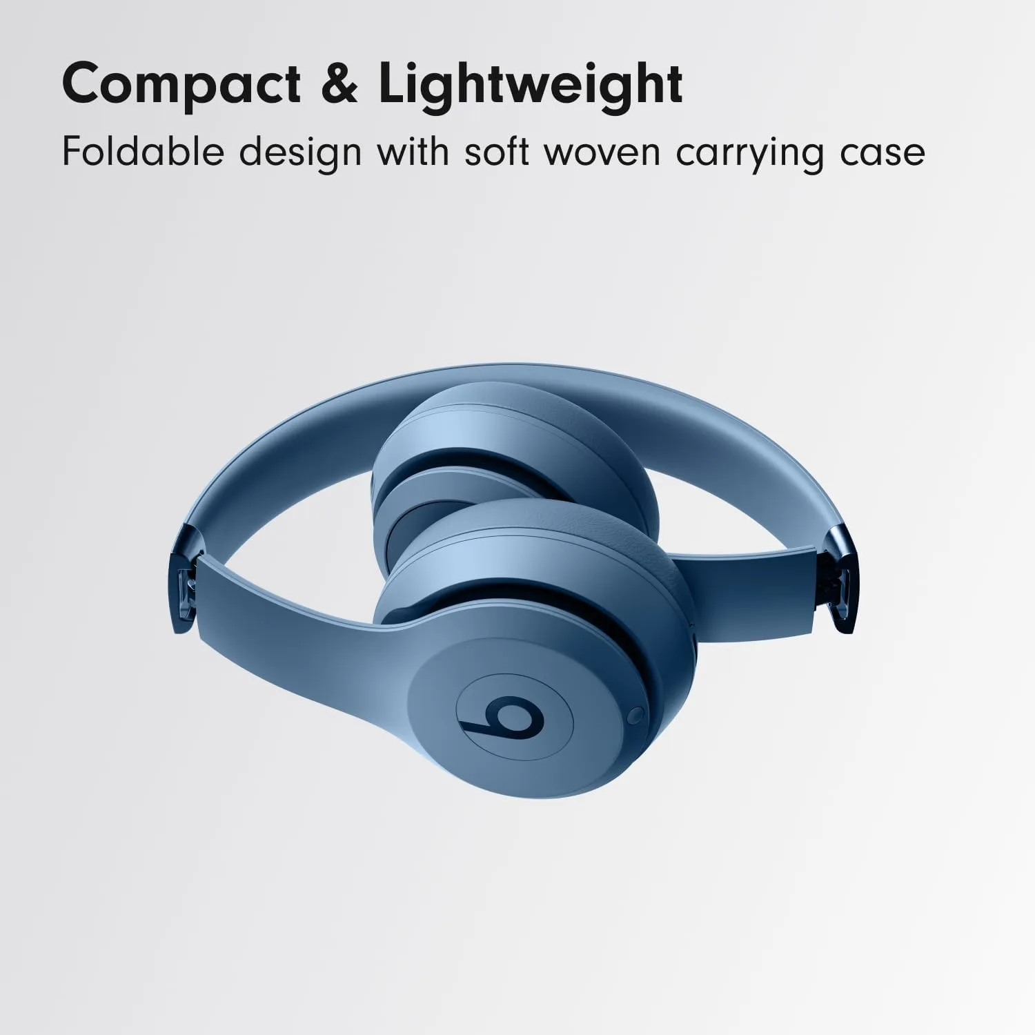 Beats Solo 4 - Wireless Bluetooth On-Ear Headphones, Apple & Android Compatible, Up to 50 Hours of Battery Life - Slate Blue (Renewed)