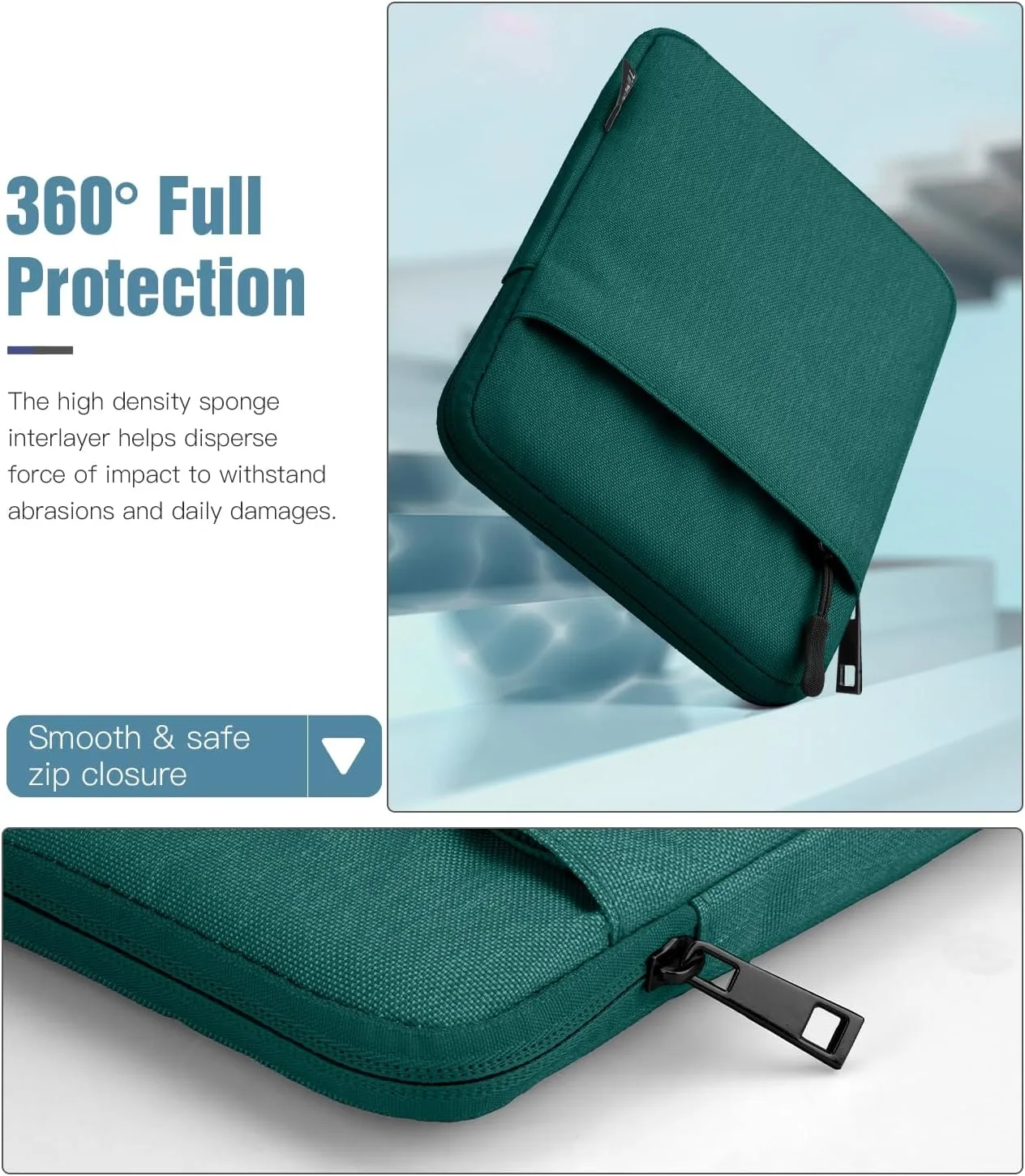 TiMOVO 6-7 Inch Sleeve Case for eReader Book, Dark Green