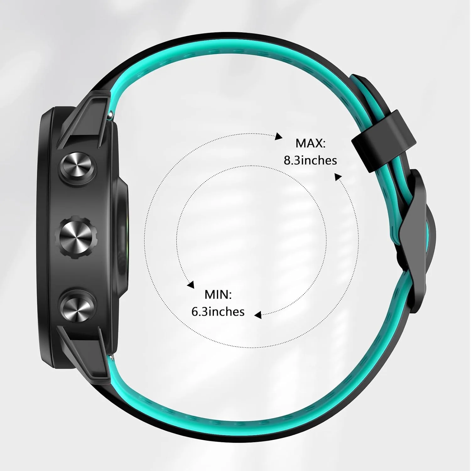 Compatible with Coros Pace 2/Apex 42mm/Apex 2 Watch Bands, 20mm Quick Release Watch Band Sport Silicone Watch Strap Breathable Wristband for Women Men