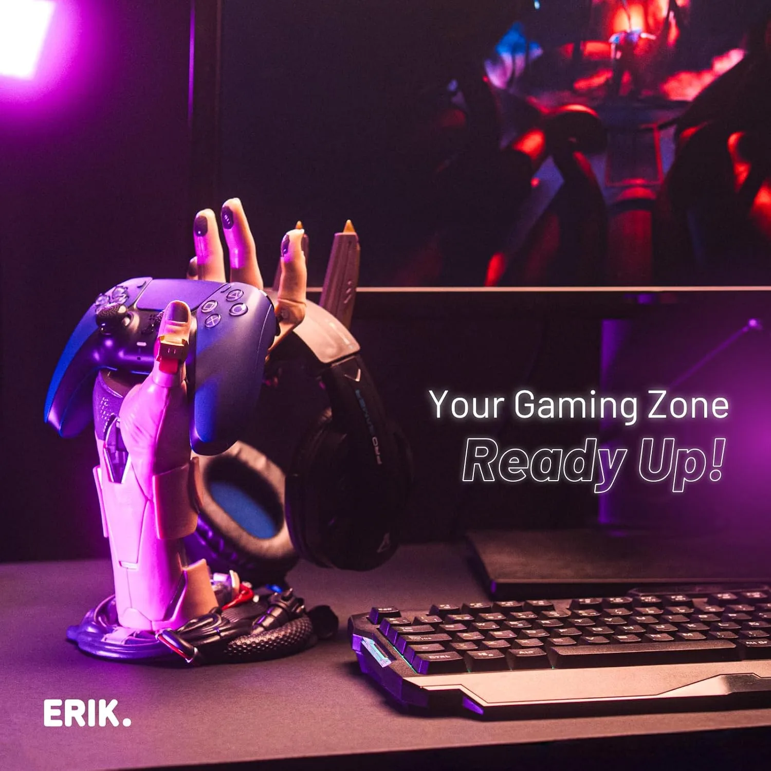 Grupo Erik Cyberpunk Gaming Controller Holder | Gaming Equipment