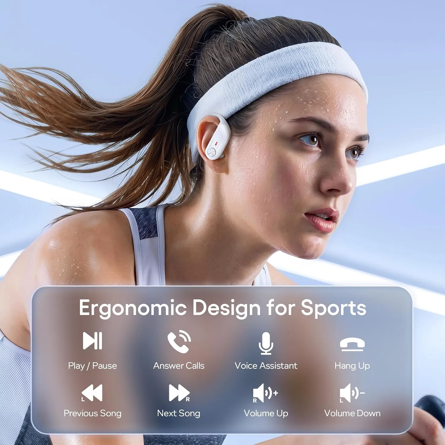 Hybrid Active Noise Cancelling Wireless Ear Buds 80 Hrs Playtime Hi-Res Stereo Quality Bluetooth Earbuds with Transparency Mode Headphones Bluetooth Earhooks ANC Earphones for Work Sports Travel