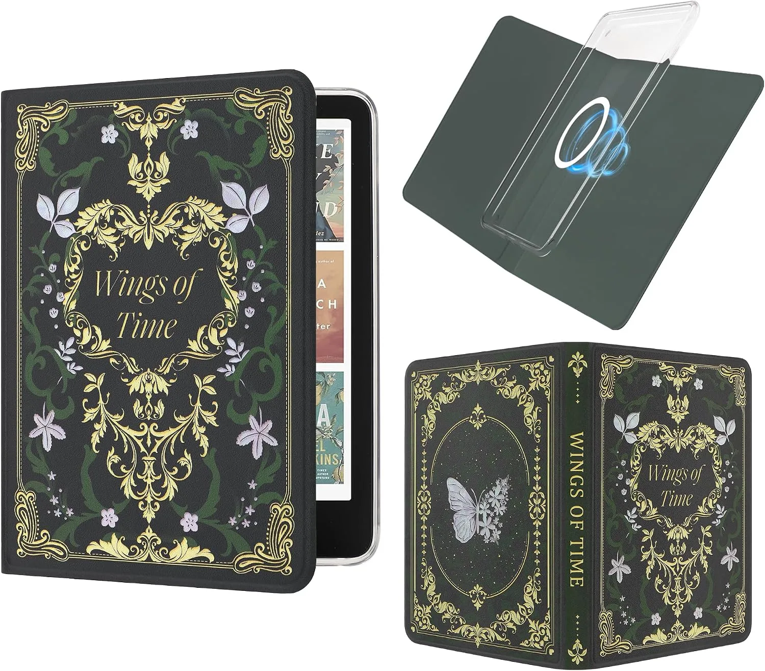 Magnetic Book Cover Case for 7'' Kindle Paperwhite & Colorsoft