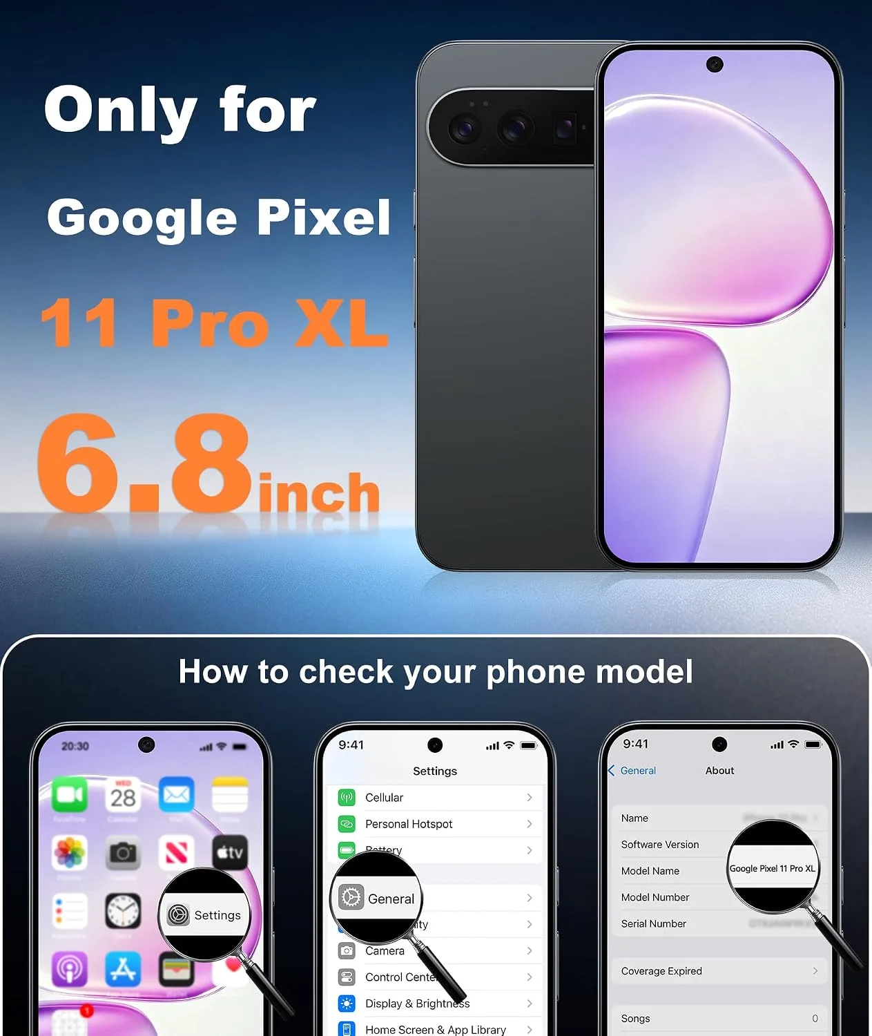 FNTCASE for Google Pixel 11 Pro XL Case Fit for MagSafe Purple