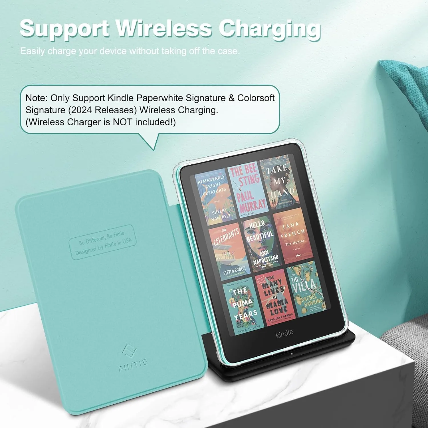 Fintie Clear Case for 7" Kindle Paperwhite 12th Gen 2024 & Kindle Colorsoft