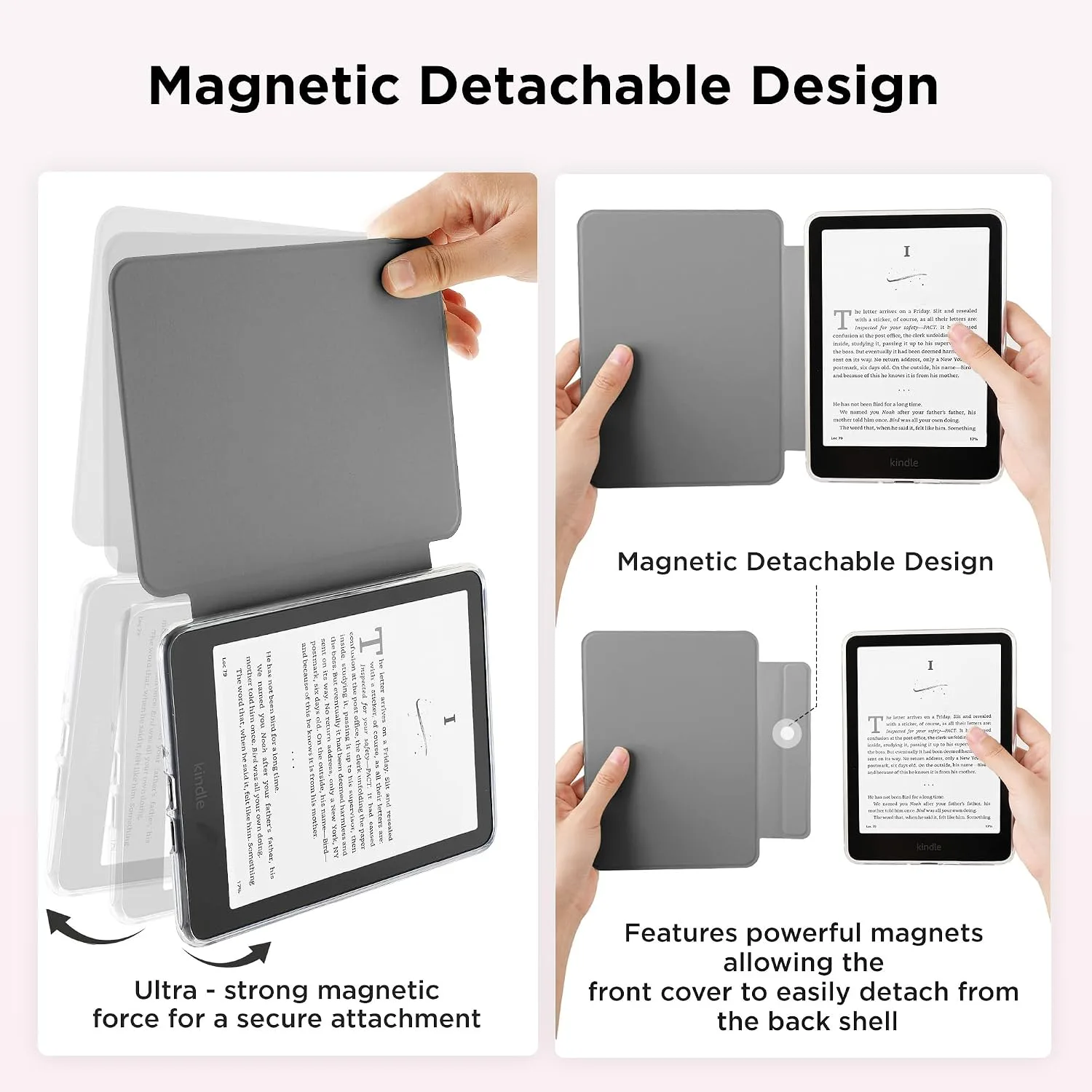 SESENSE Magnetic Case for 7'' Kindle Paperwhite 12th Gen 2024 & Colorsoft