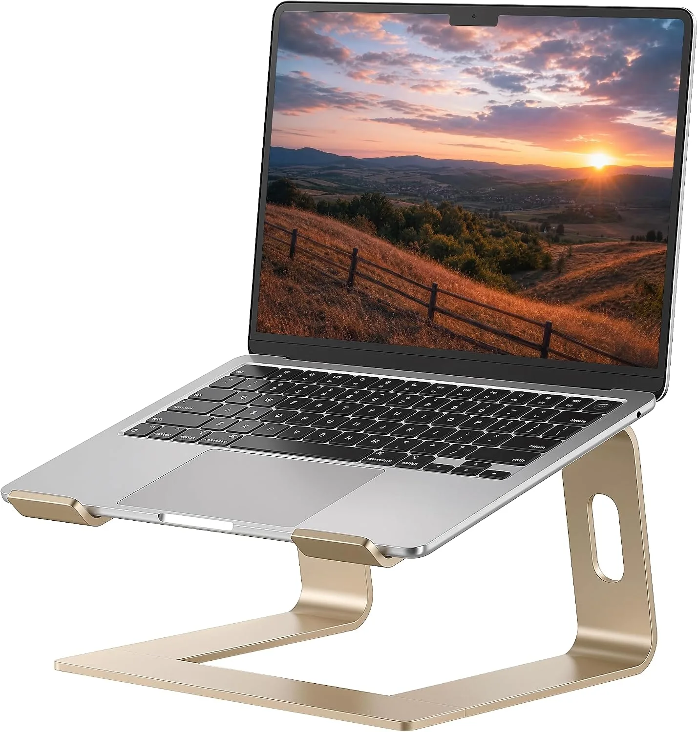 Base para laptop Soundance LLS1 aluminio dorado 10-15.6 pulgadas