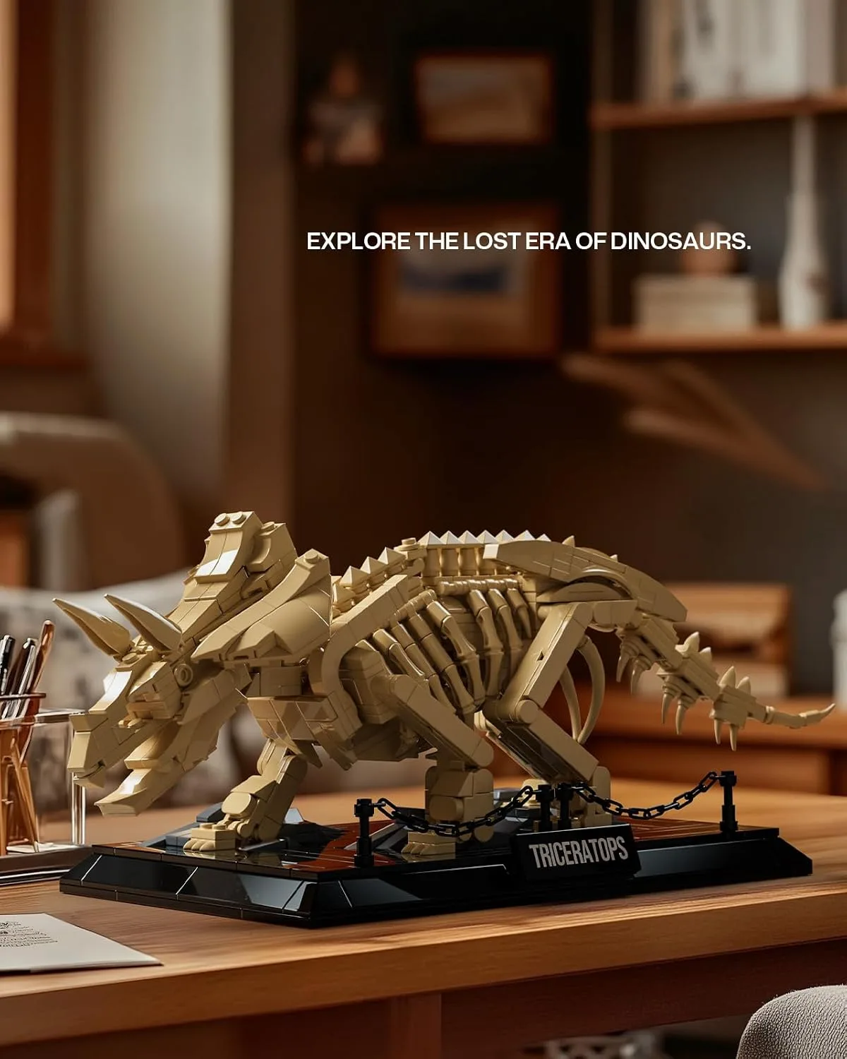 Nifeliz Triceratops Dinosaur Fossil Building Set, NF10351