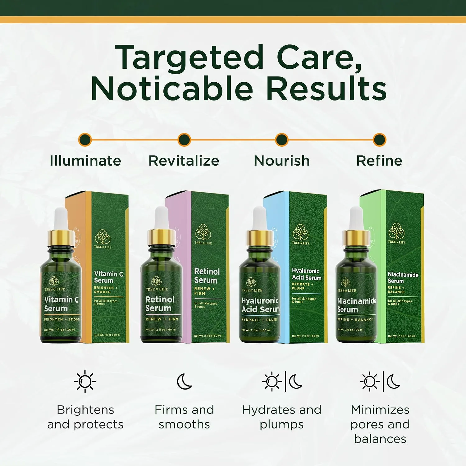 Tree of Life Vitamin C Serum for Face, Dark Spots Remover Face Oil, 2 Fl Oz