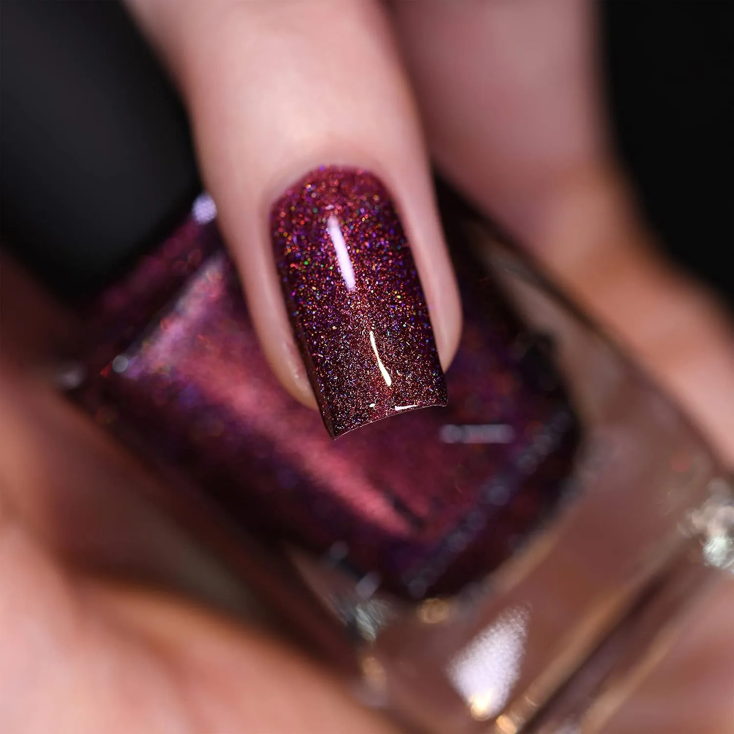 ILNP Broadway - Saturated Wine-Red Ultra Holo Nail Polish