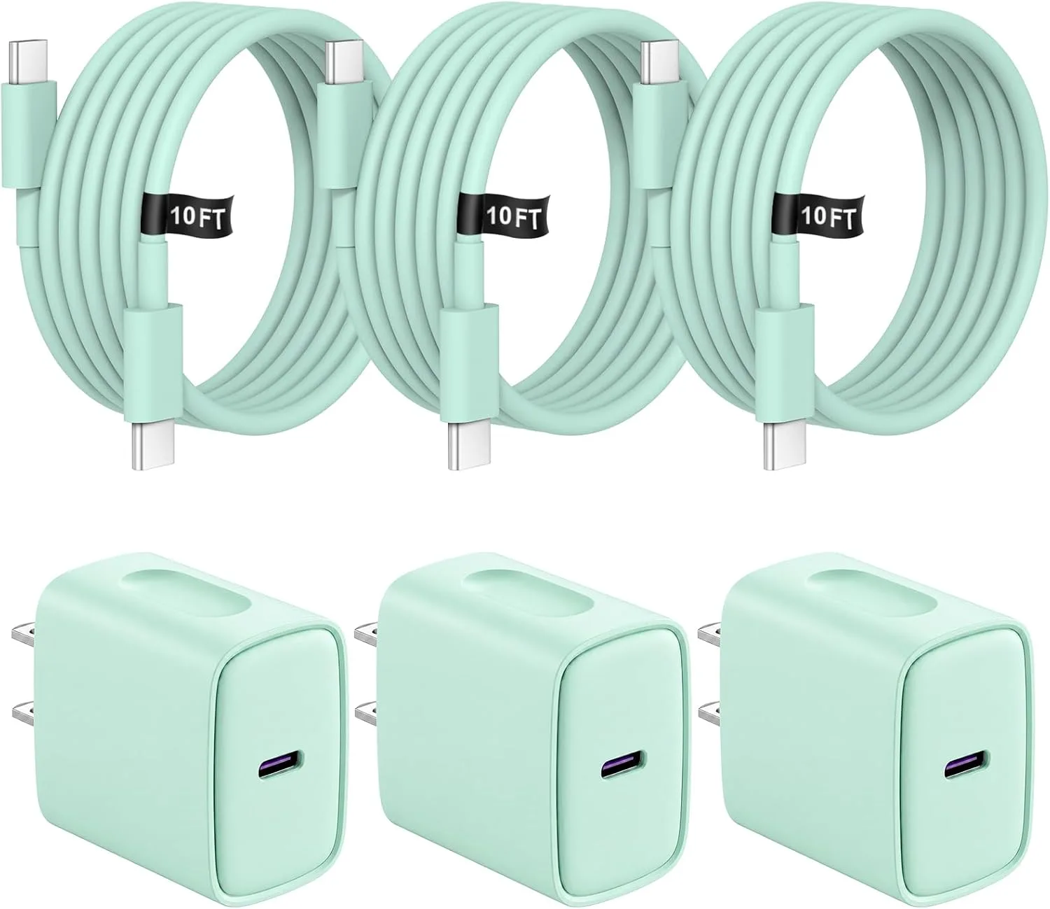 iPhone Charger Fast Charging 10FT iPhones 18 17 16 15 Charger 3 Pack