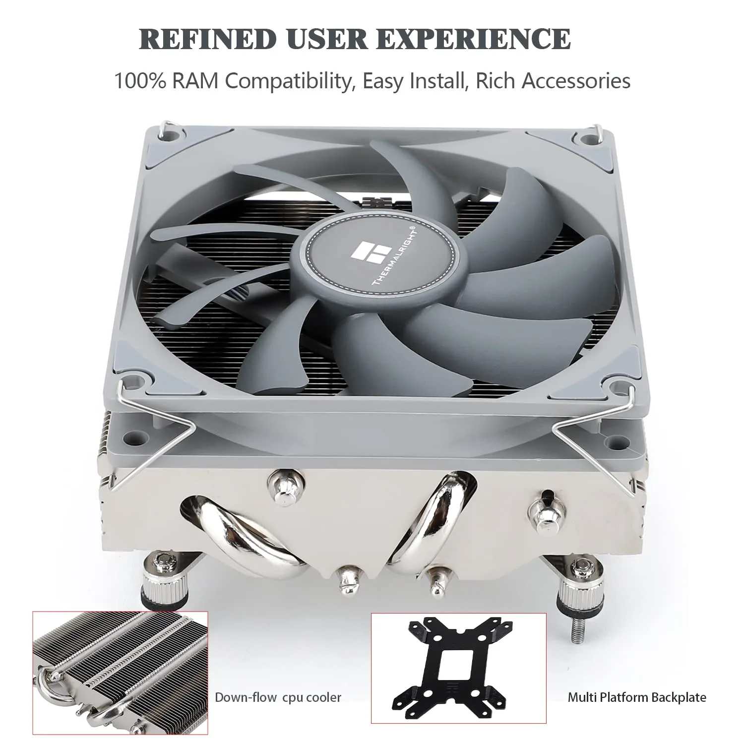 Thermalright AXP90-X53 Low Profile ITX CPU Air Cooler, 53mm Height Cooling