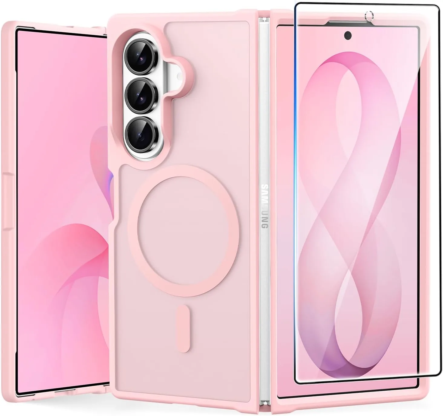 Carcasa Fntcase para Samsung Galaxy Z Fold 8 Ultra y Z Fold 7 compatible con Magsafe