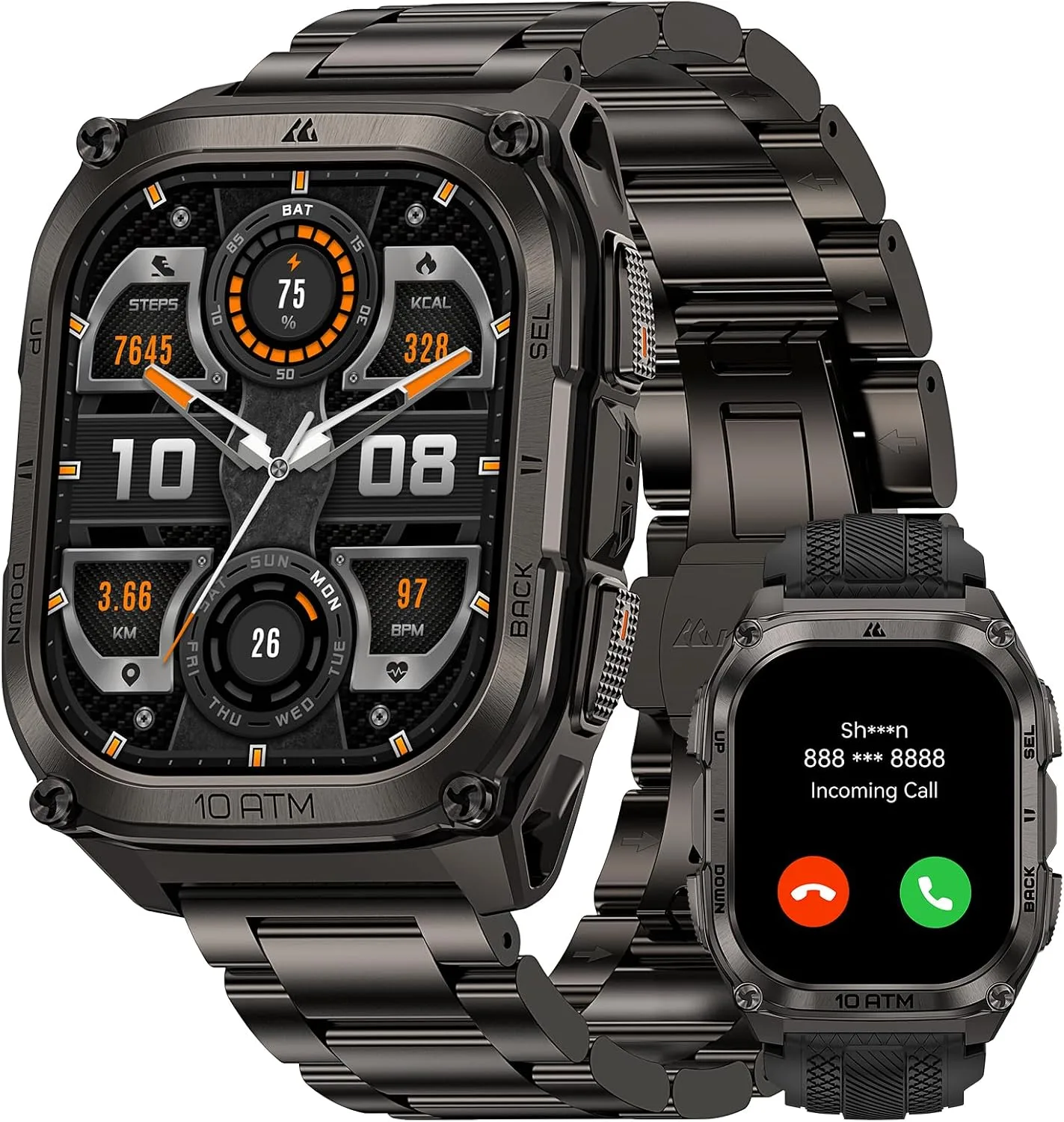 KOSPET Tank M4 Special Edition Smart Watch, Dual-Band GPS, Offline Maps