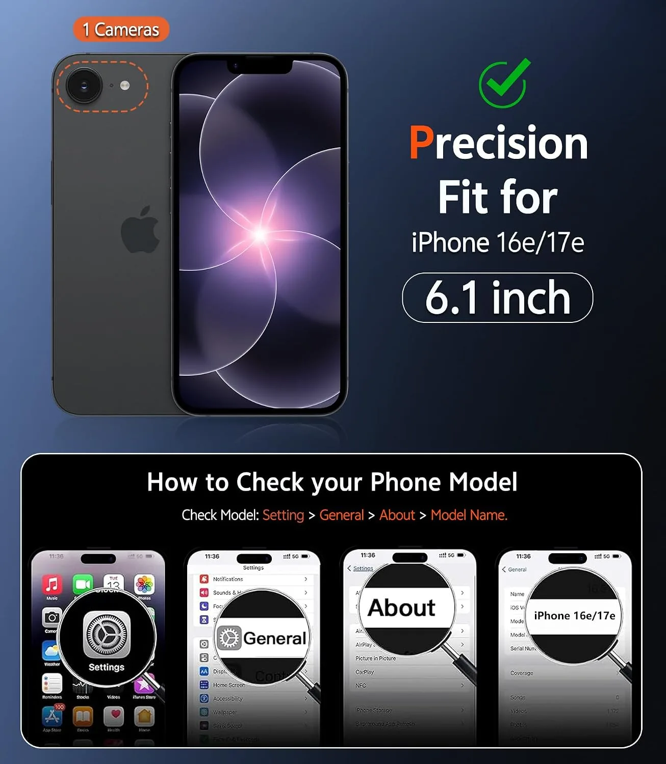 FNTCASE for iPhone 17e/16e Phone Case Compatible with Magsafe Phonecase