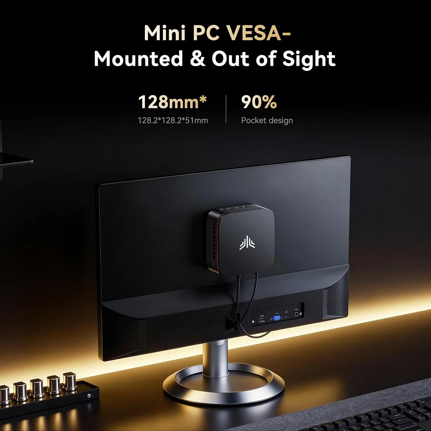 KAMRUI Pinova P1 PC, Ryzen 3 PRO 7330U, 16GB DDR4 256GB SSD