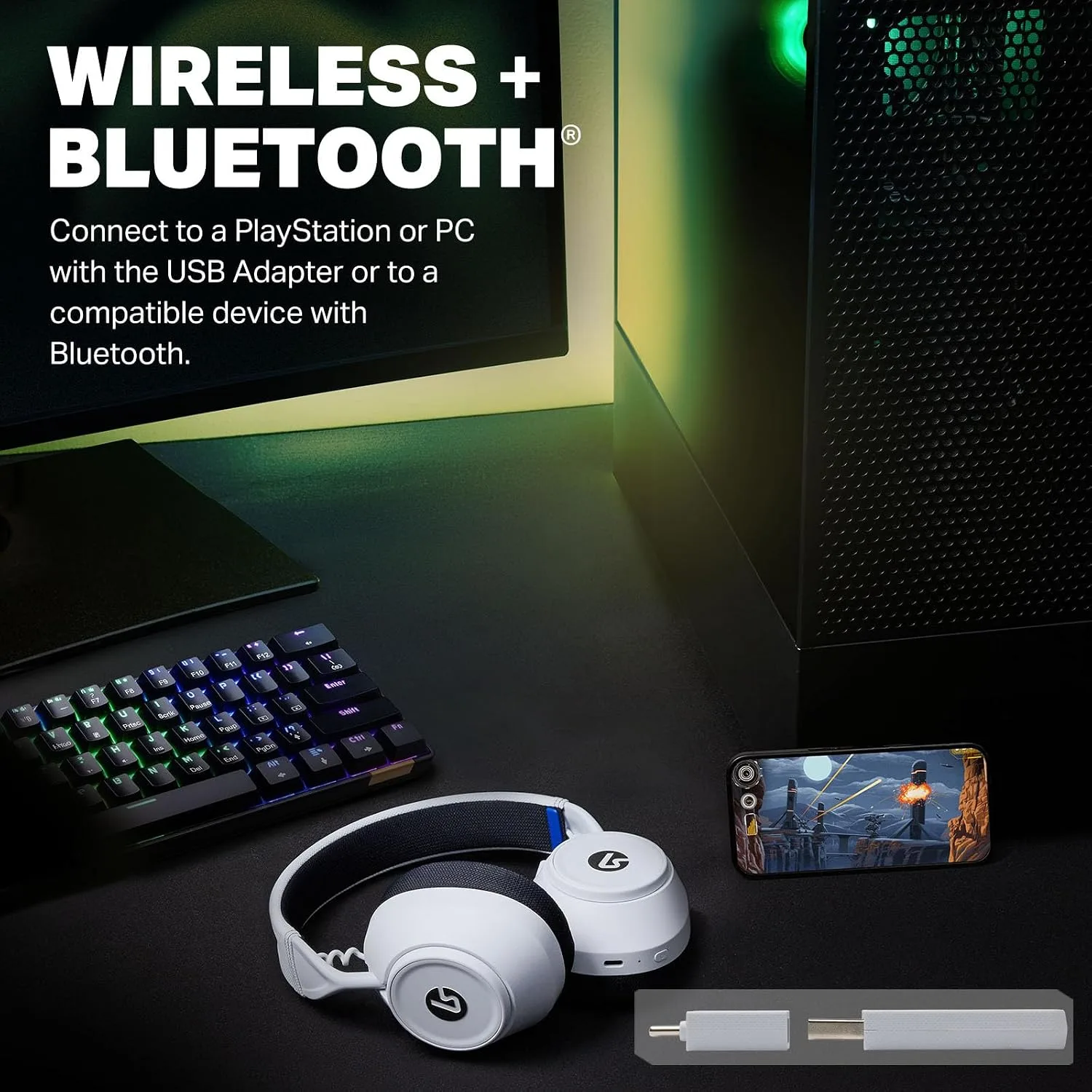 PowerA LucidSound LS500P Wireless Gaming Headset for PlayStation - White