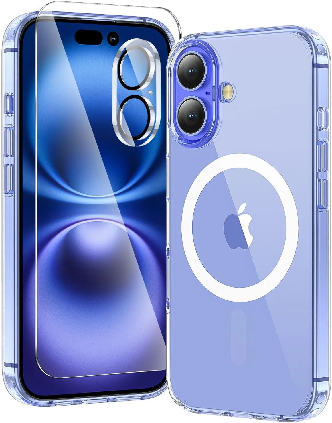 toushion 3 in 1 for iPhone 16 Case Clear