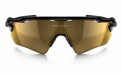 Oakley Radar EV Path OO9208 PRIZM Sunglasses Black Frame Gold Mirrored Lens