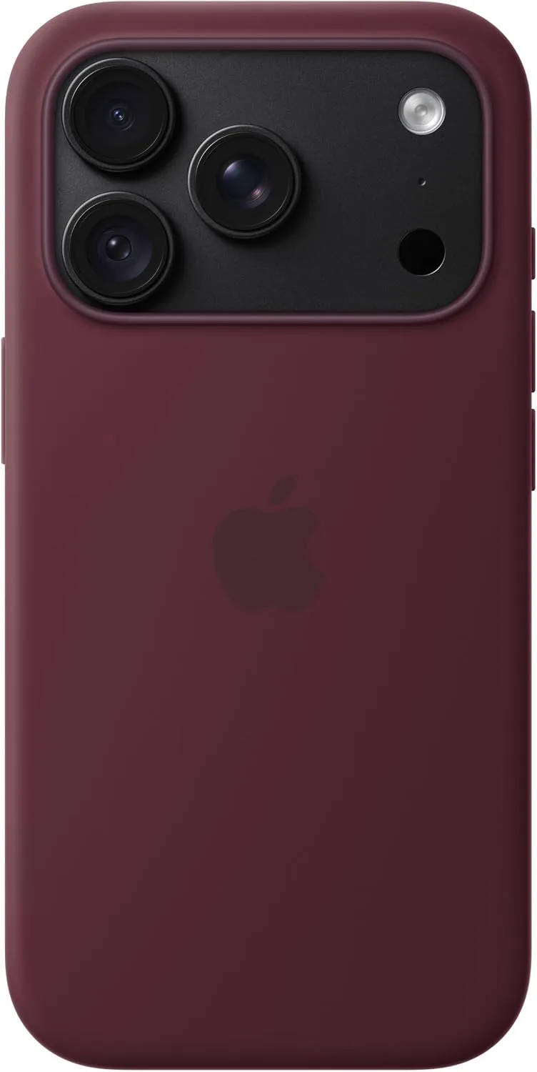 Apple iPhone 18 Pro Silicone Case with MagSafe – Burgundy ​​​​​​​