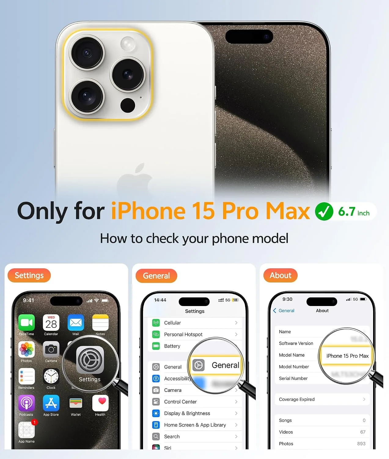 FNTCASE for iPhone 15 Pro Max Case, Fit for Magsafe, Desert Gold