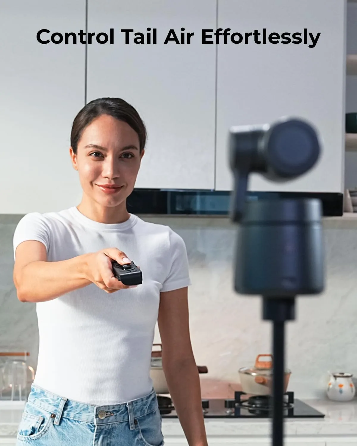 OBSBOT Tail Air & Smart Remote Combo, Streaming Camera with AI Tracking PTZ, Intelligent APP, Gesture Control, HDMI/USB-C/Wireless Webcam, Video Cameras for Filming, Worship, Content Creator, etc.