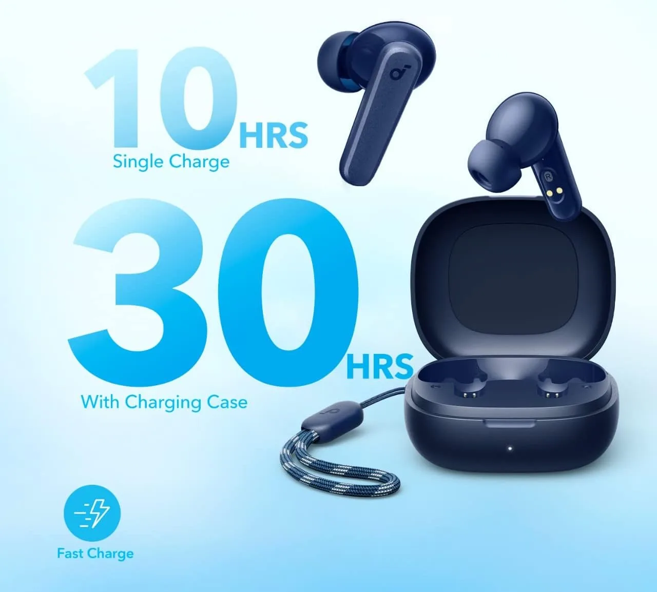 Soundcore by Anker P20i True Wireless Earbuds, with Big Bass, 30H Playtime