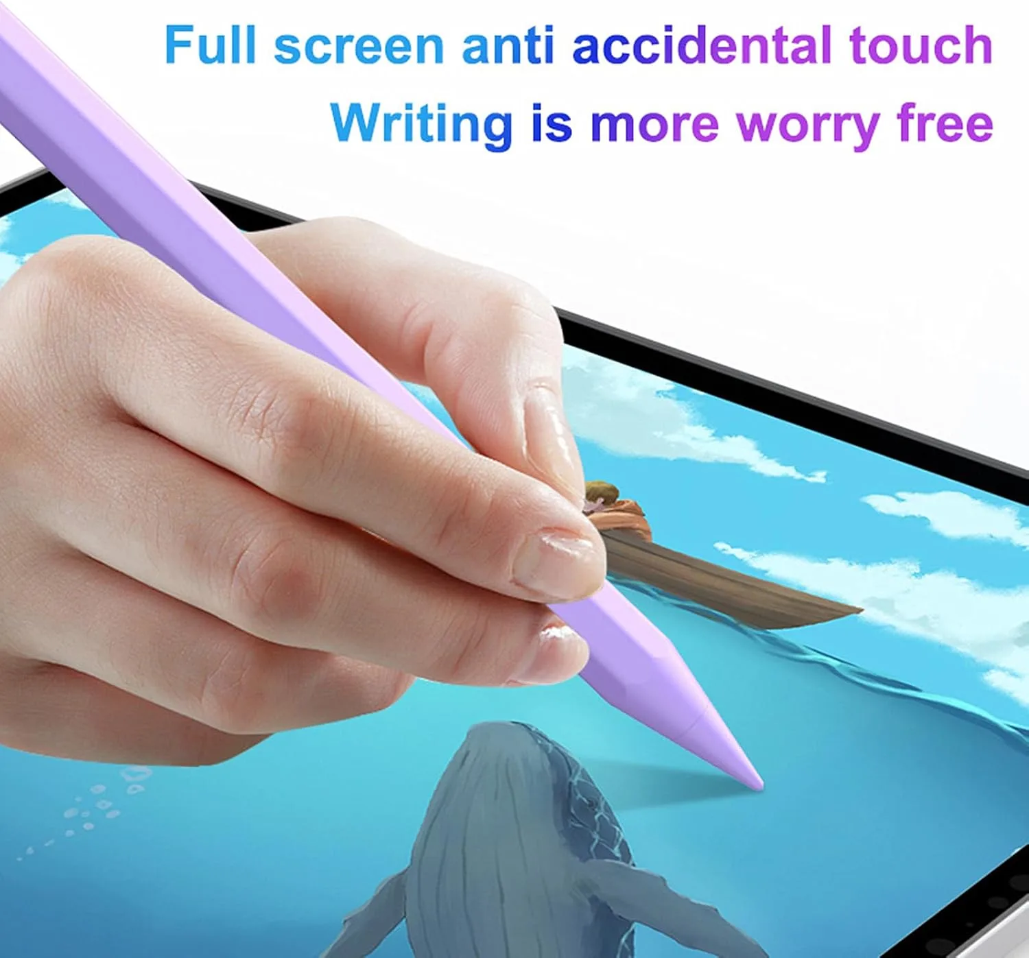 Stylus Pen for iPad 6th-11th Generation,Fast Charge Apple iPad Stylus Pencil with Palm Rejection,Compatible with 2018-2026 iPad 6/7/8/9/10/11 Gen, Pro 13"/12.9"/11"/M4, Air 3/4/5/M2, Mini 5/6
