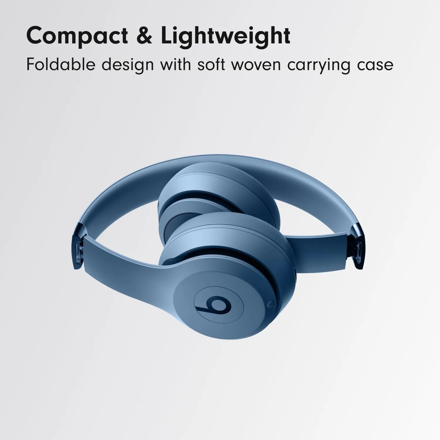 Beats Solo 4 - Wireless On-Ear Bluetooth Headphones, Up to 50-Hour Battery Life, Ultra-Lightweight Comfort, Powerful and Balanced Sound, Apple & Android Compatible - Slate Blue