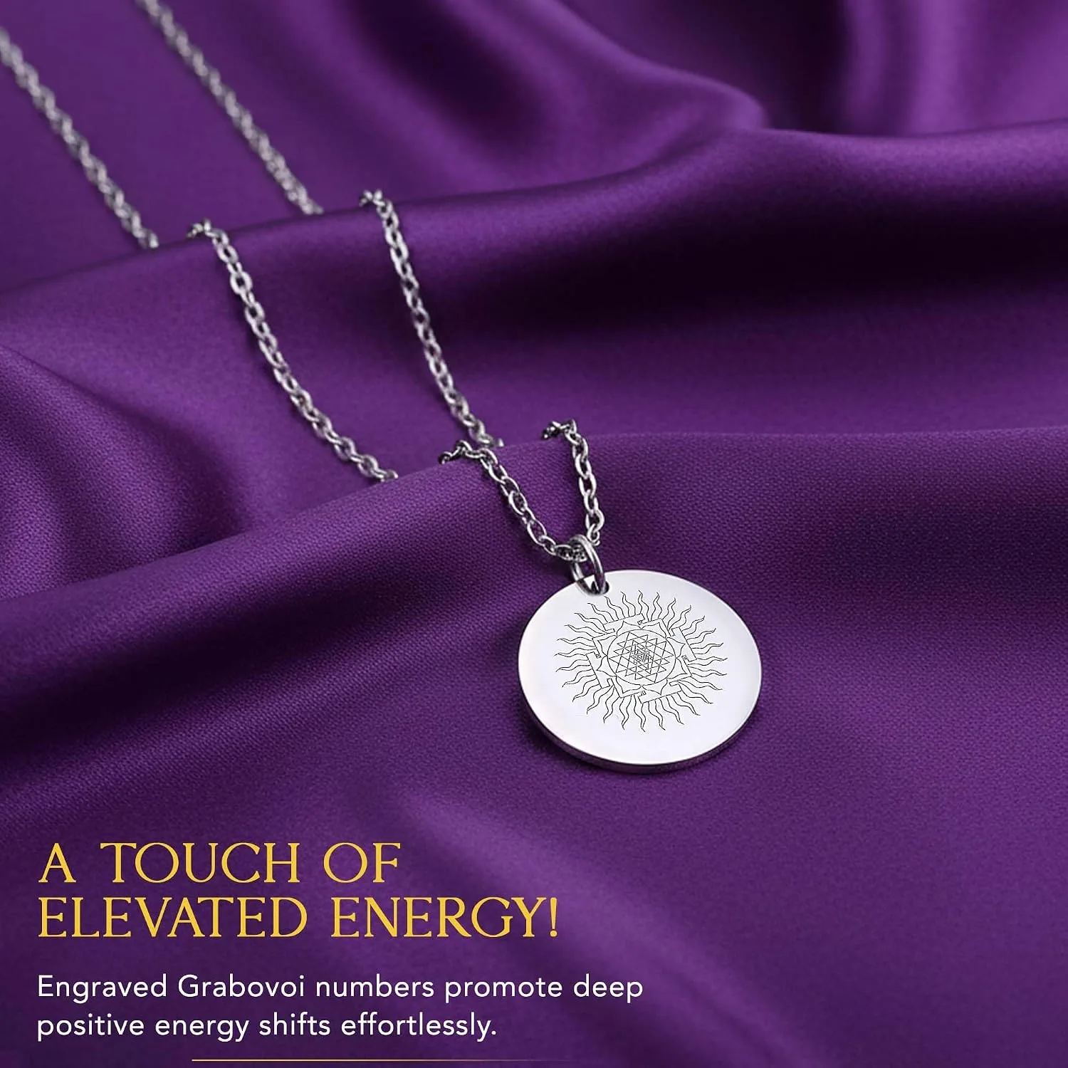 SANA Numerana Grabovoi Necklace with Sacred Geometry for Men & Women