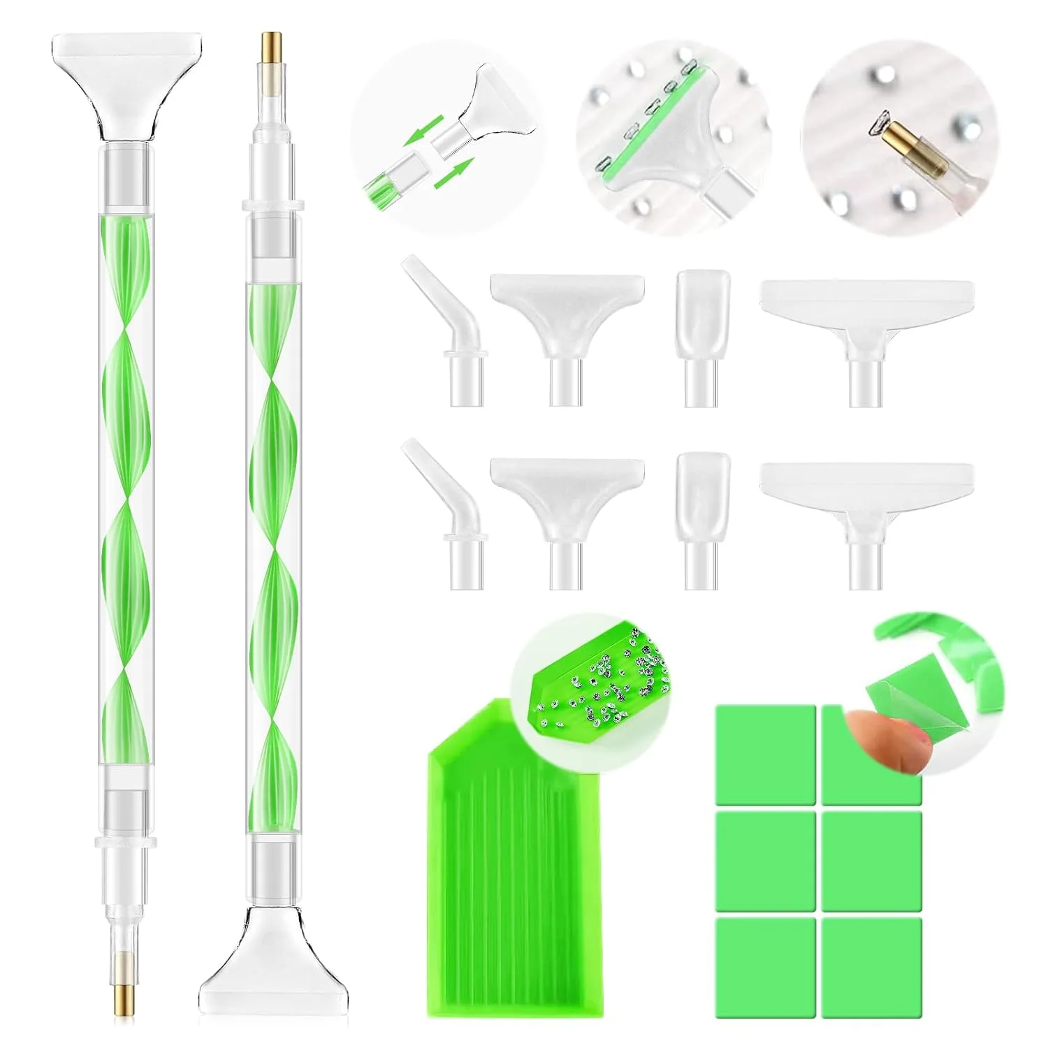 5.0 Pro Rhinestone Picker Tool Kit 16pcs, Bedazzling Pen | Diamond Art Tool