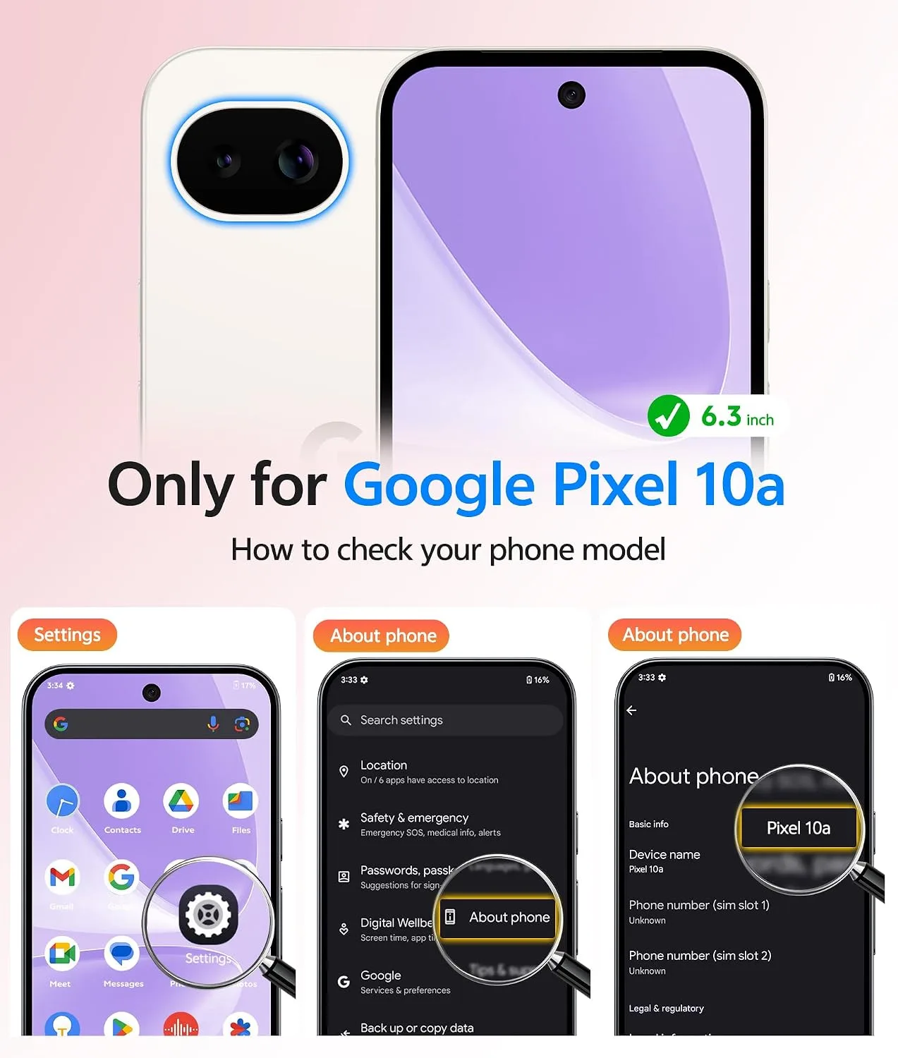 FNTCASE for Google Pixel 10a Case, Fit for Magsafe, Light Purple