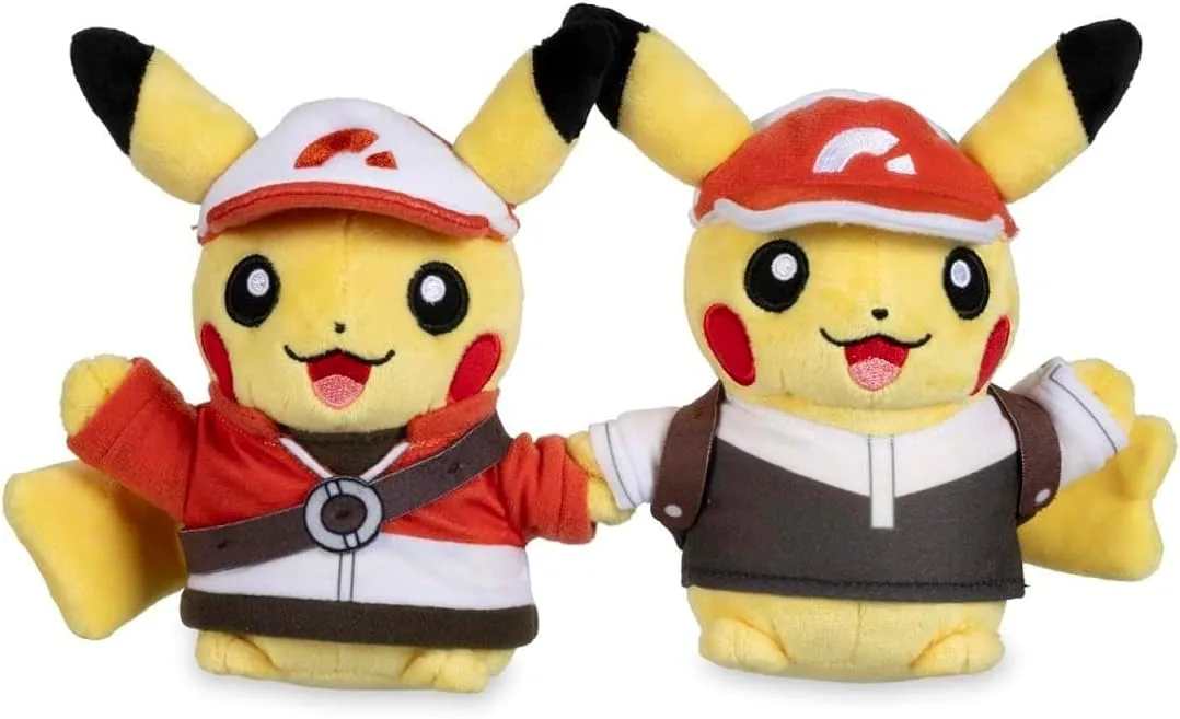 Pokémon Center: Kanto Region Paired Pikachu Poké Plush