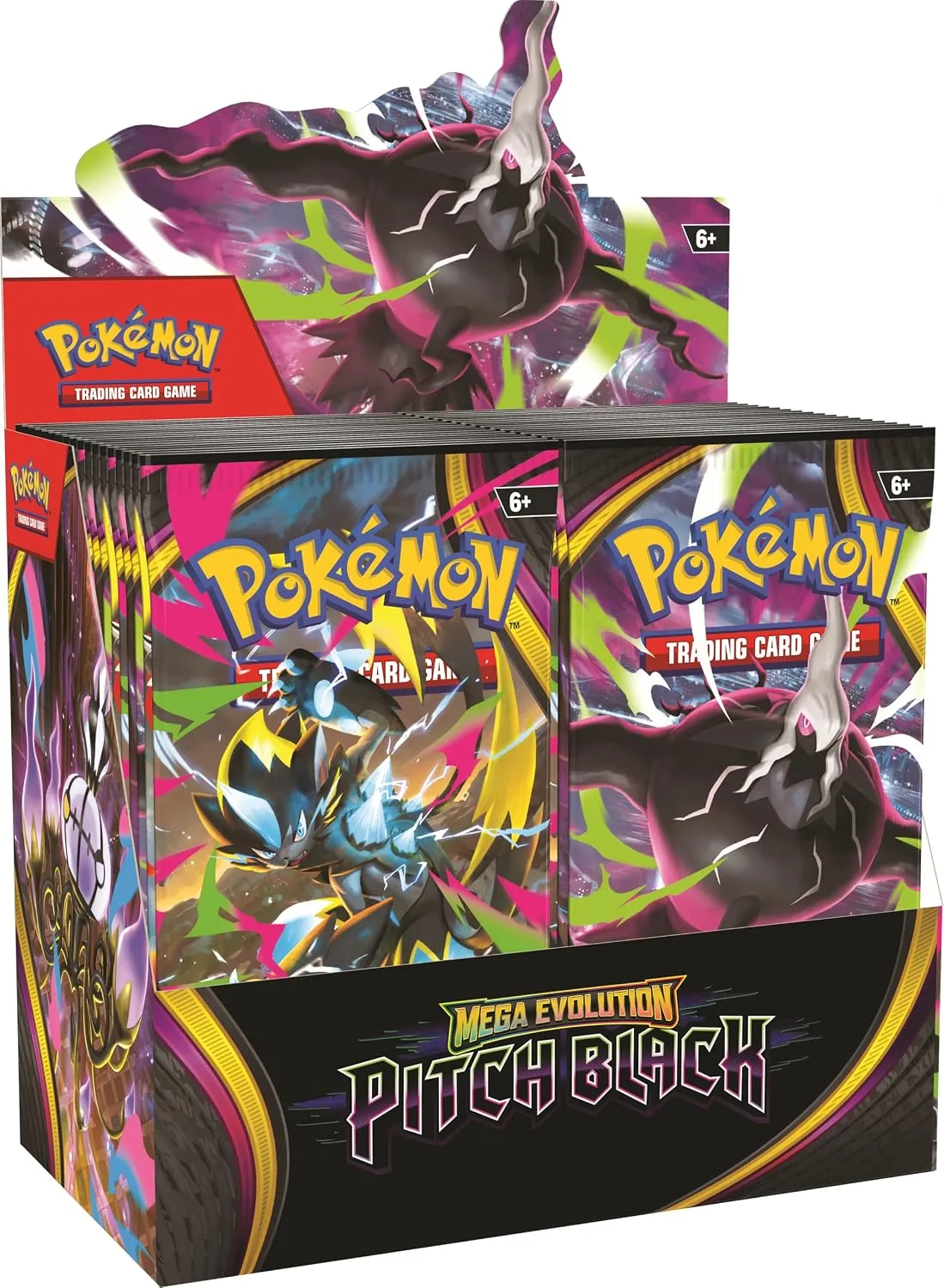 Pokémon TCG: Mega Evolution—Pitch Black Booster Display Box, 36 Booster Pack