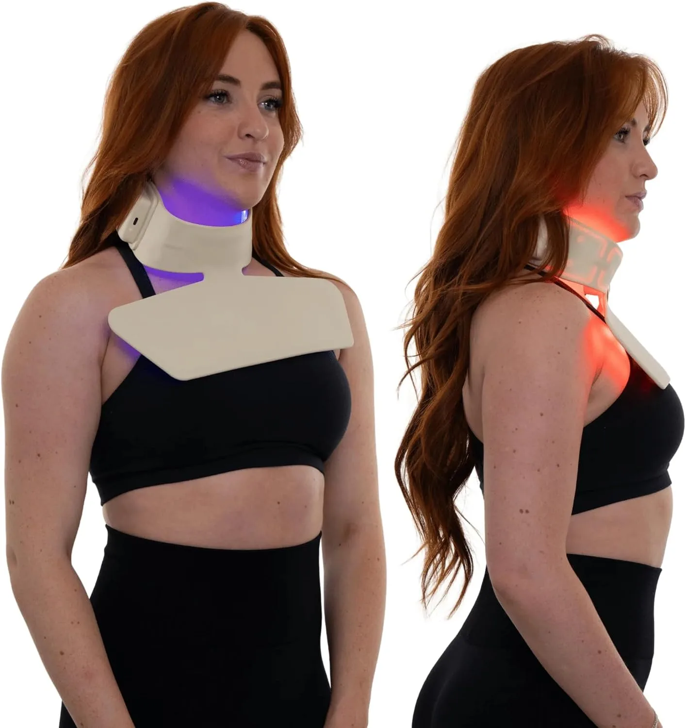 Fringe LED Neck & Chest Mask – Red, Infrared & Blue Light Modes for Skincare Routine