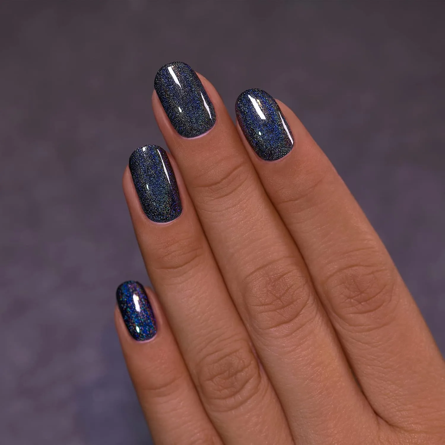 ILNP Black Magic - Deep Black Holographic Nail Polish