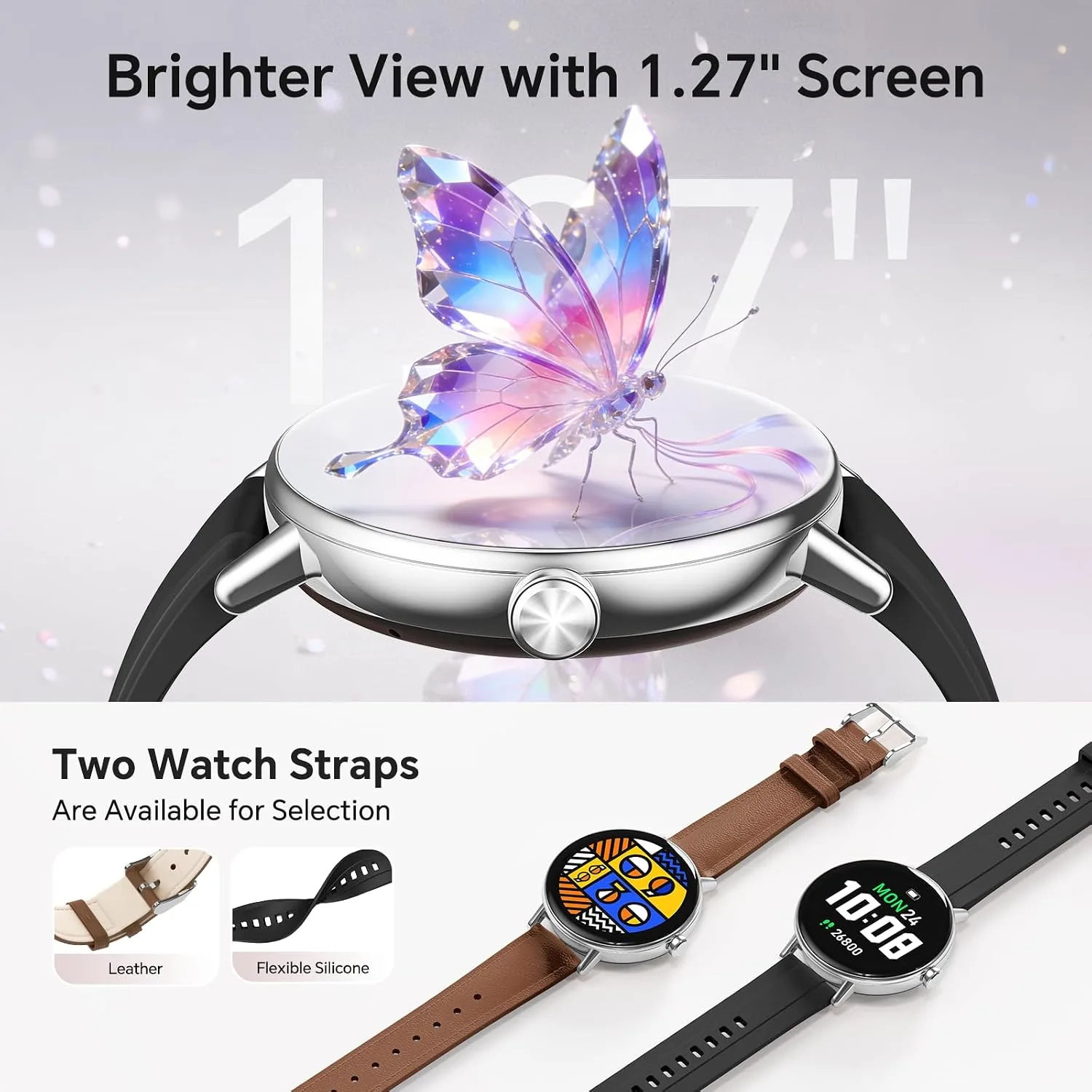 Gydom Smart Watch for Women, 40mm HD Fitness Tracker, Answer & Make Call