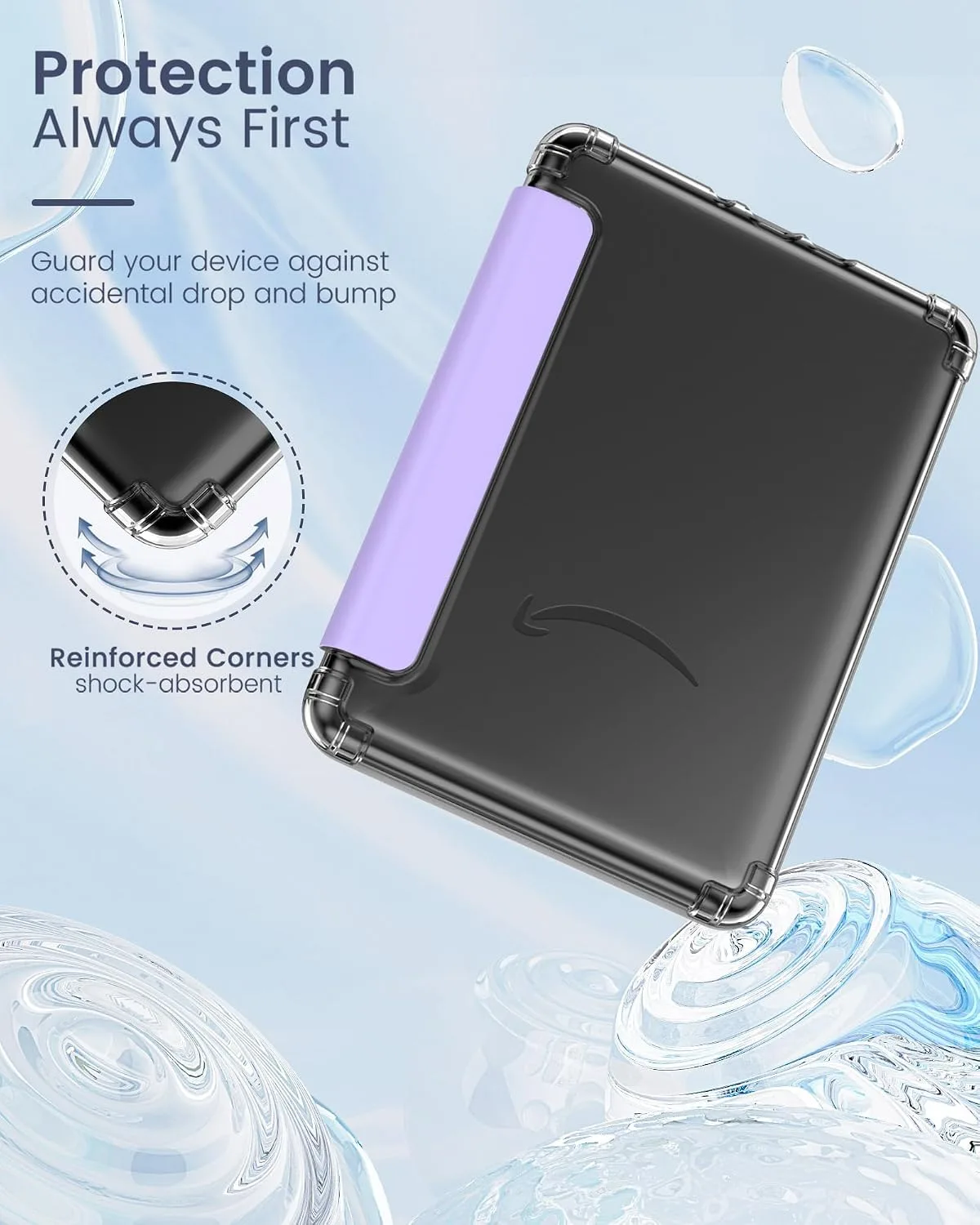 MoKo Case for Kindle Paperwhite 12th Gen & Colorsoft 2024, Lilac