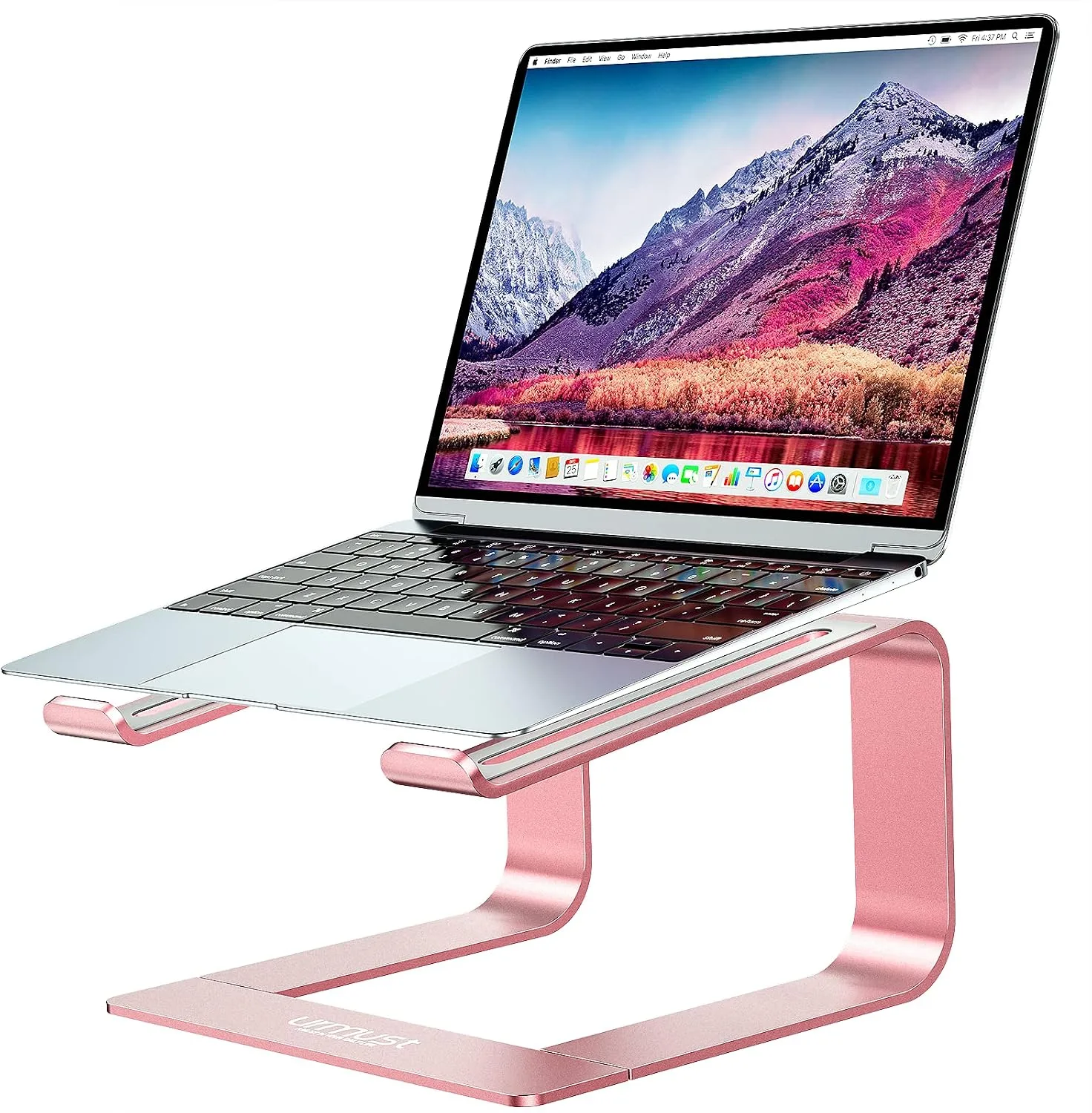 Urmust Laptop Stand for Desk, Pink, Up to 15.6" Laptop