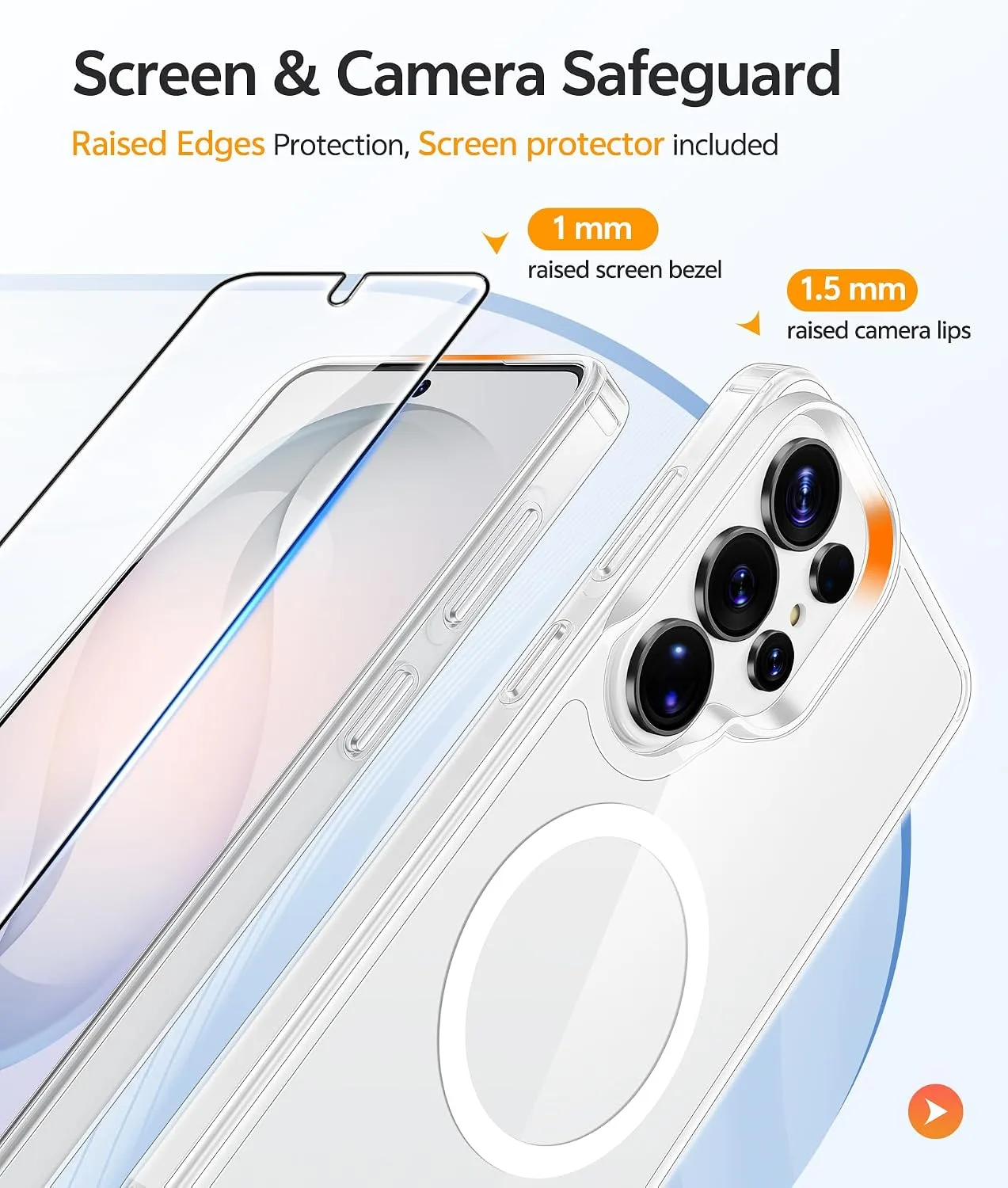 FNTCASE for Samsung Galaxy S26 Ultra Case Clear, Fit for Magsafe