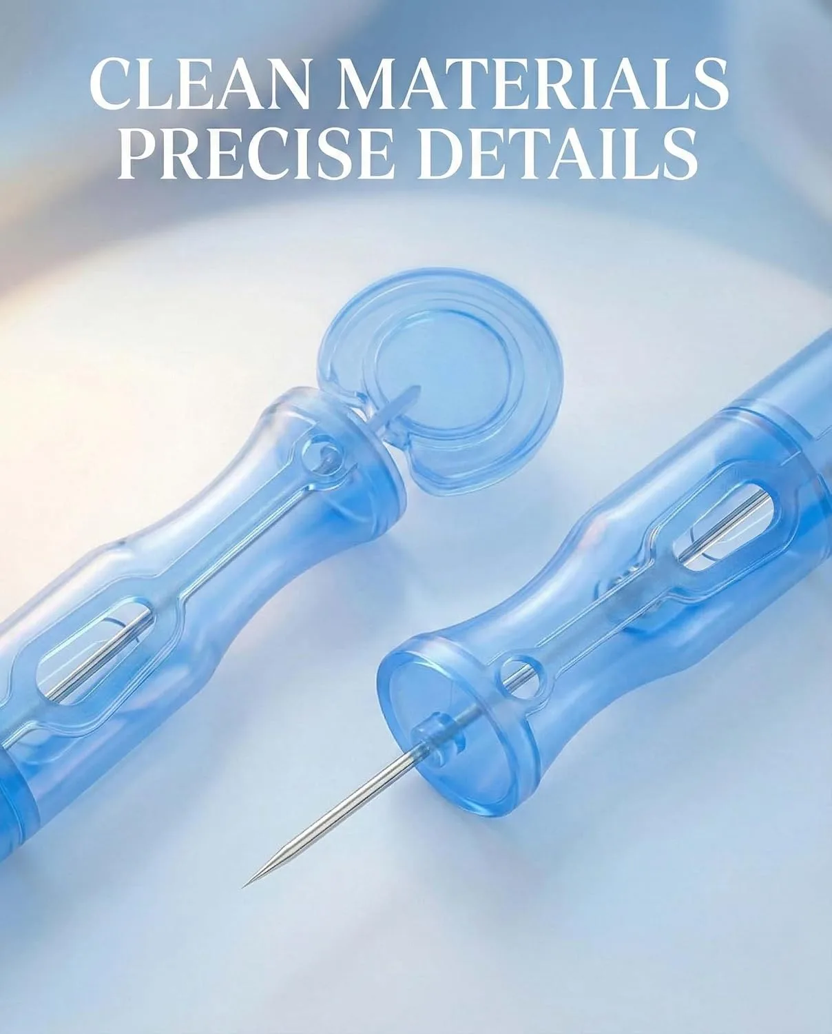 Pimple Needle 50PCS, Sterile Acne Needle Kit & Pimple Popper Needles for Blemish & Blackhead Removal, Disposable Extraction Tools for Clear Skin (Home & Salon Use)