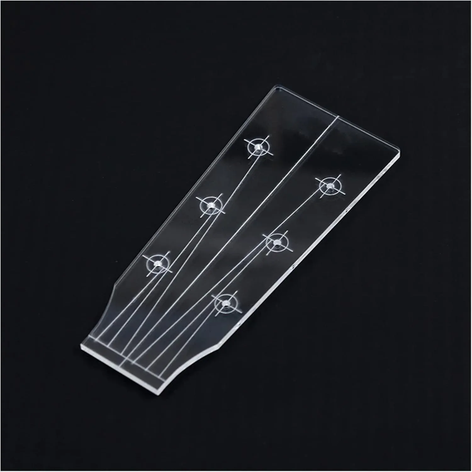 Plantilla de cabeza de guitarra Cobyda transparente para guitarra eléctrica, acústica y ukelele