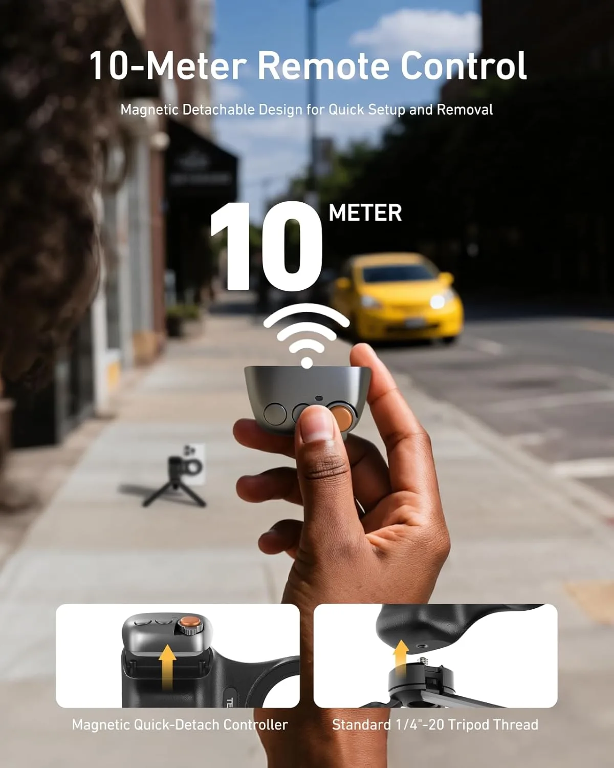 TELESIN Magnetic Phone Camera DSLR Style Grip for Magsafe iPhone & Android