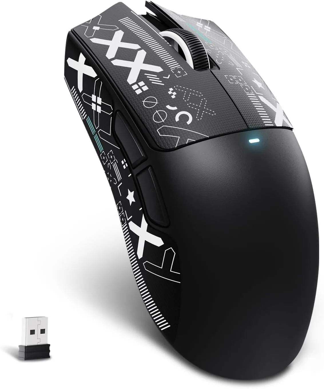 ATTACK SHARK X11 SE Ultra-Light Wireless Gaming Mouse,Black&Sticker