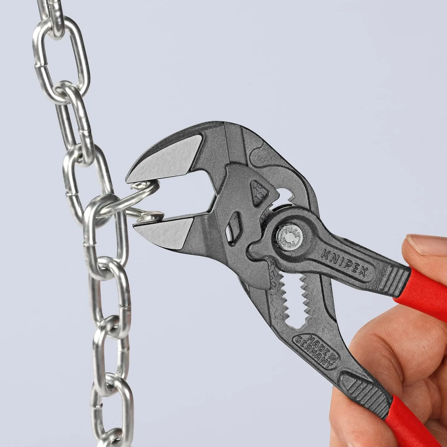 KNIPEX 86 01 180, 7-1/4 in. Pliers Wrench, Capacity 1-1/2 in.