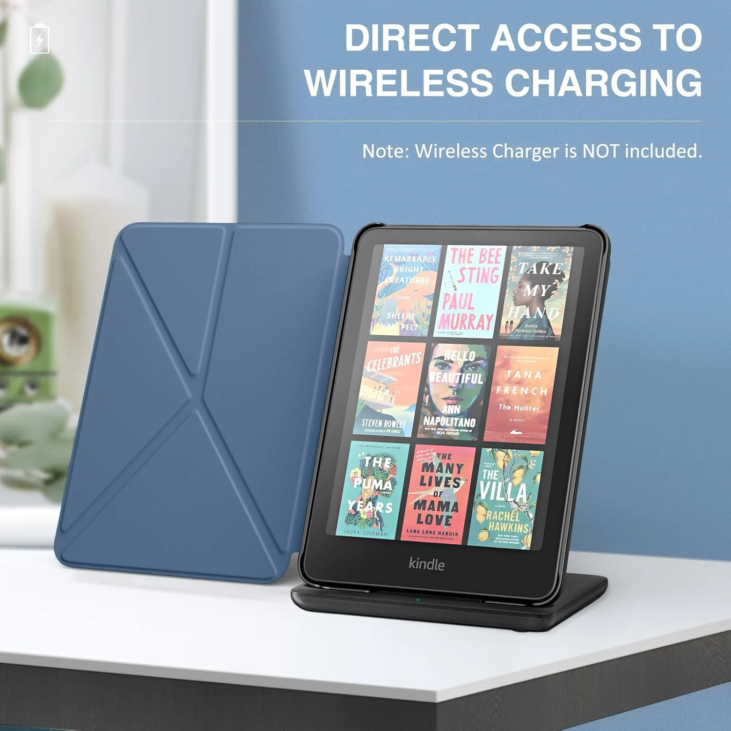 MoKo Case for 7" Kindle Paperwhite 12th Generation 2025/2024, Dark Sea Blue