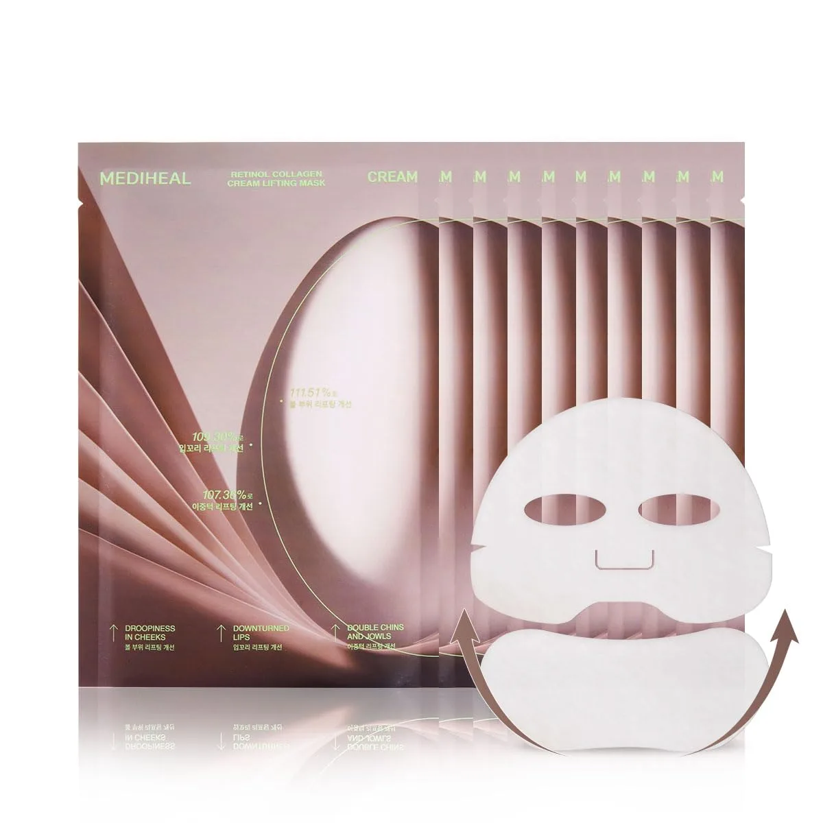 MEDIHEAL Retinol Collagen Cream Lifting Mask (4 Counts)